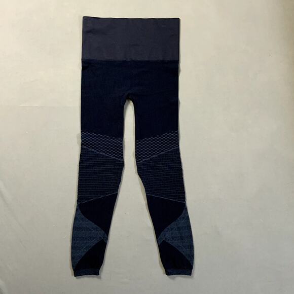 SPANX‎ Blue Seamless Moto Leggings in Indigo Sky Workout Activewear XL 50200R - Picture 2 of 8